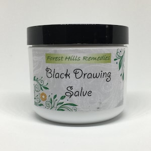 Black Drawing Salve, Traditional Formula, Splinters, Slivers, Stingers, Foreign Objects, Blemishes, Thorns, Retail & Wholesale