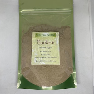 Poudre de racine de bardane, racine de bardane biologique, parfaite pour remplir des gélules et mélanger avec de la mousse d'Irlande et du fucus, vente au détail, vente en gros