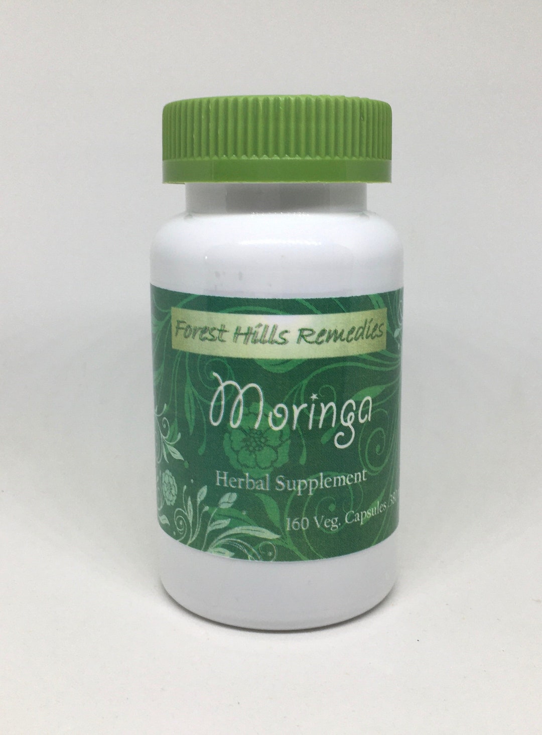 Organic Moringa Leaf Powder Vegan Capsules, 100% Pure, Retail and ...