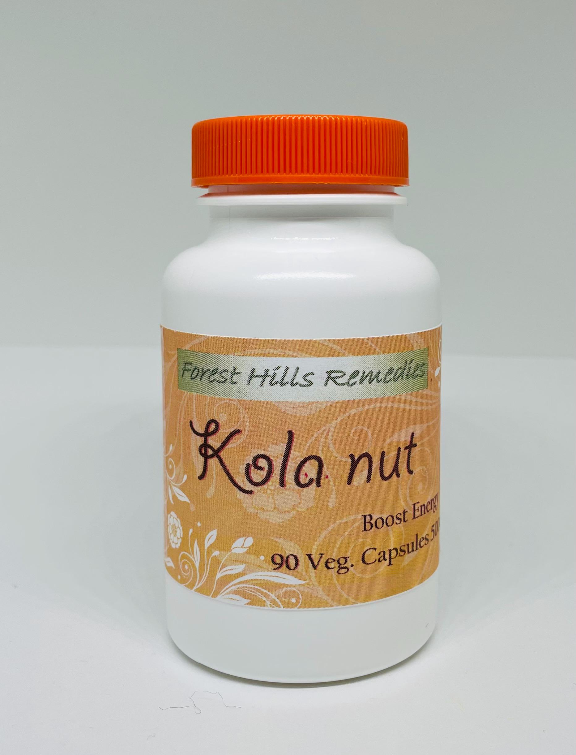 Kola nut, Vegan Kosher Halal Capsule, Cola acuminata, Pure Powder, Freshly made to orders, caffein