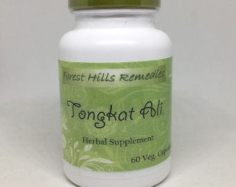 Tongkat Ali Root Powder Vegan Capsules, Organic Longjack