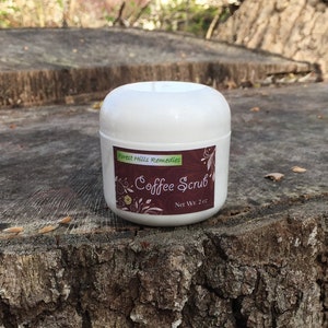 Organic Coffee Scrub, Coarse Arabic Coffee Been Powder and Brown Sugar Grains, Face and Body