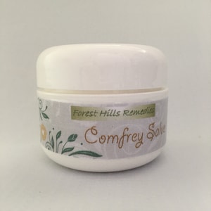 Organic Comfrey Salve, Comfrey Roots Ointment, Joint and Muscle, Cuts 8 oz
