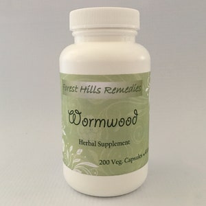 Wormwood Powder Vegan Capsule, Artemisia absinthum, Retail and Wholesale