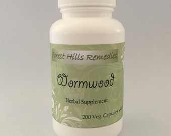 Wormwood Powder Vegan Capsule, Artemisia absinthum, Retail and Wholesale