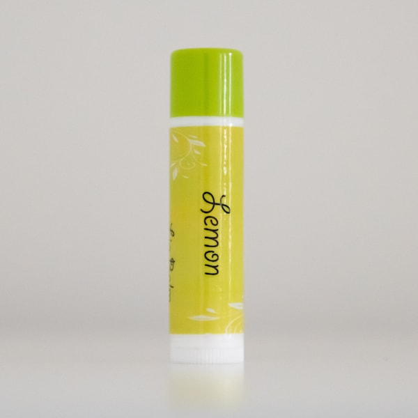 Lemon Lip Balm, All Natural, Herbal Lip Balm, No Petroleum, Retail and Wholesale, Pet and Children Friendly