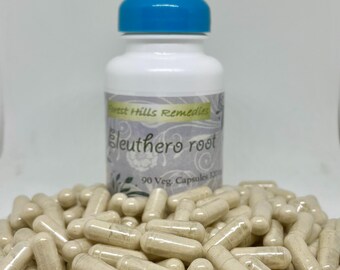 Eleuthero Root, Siberian Ginseng, Vegan Kosher Halal Capsules, Free shipping, No additive, Different Counts and white label available