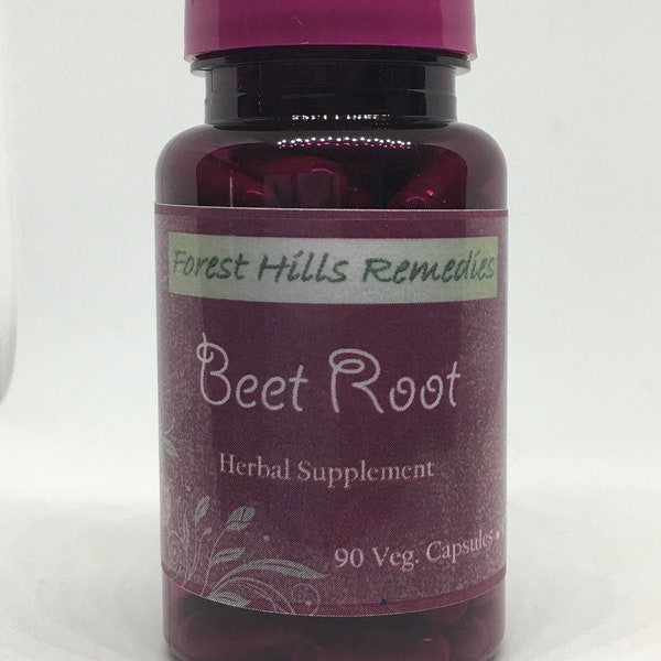 Beet Root Vegan Capsules, 100% Pure Organic Ingredients, Retail and Wholesale