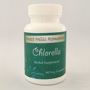 Chlorella Powder Vegan Capsules, Each 470 mg, Organic Ingredients, Wholesale available, Different Counts