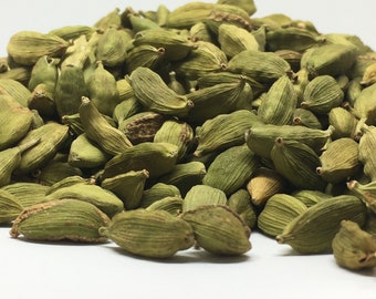 カルダモングリーンポッドホール、Elettria cardamonum、プレミアム品質、ハーブティー