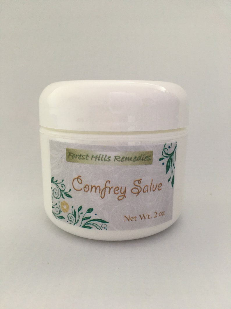 Organic Comfrey Salve, Comfrey Roots Ointment, Joint and Muscle, Cuts 2 oz