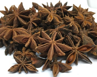 Organic Star Anise, Whole Dried Star Aniseed, Herbal Tea, Aromatherapy, Cooking