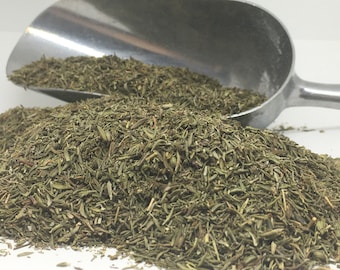 Thyme Leaves Cut, Dried Loose Leaves, Thymus Vulgaris, Herbal Teas, Spice, Culinary, Steam