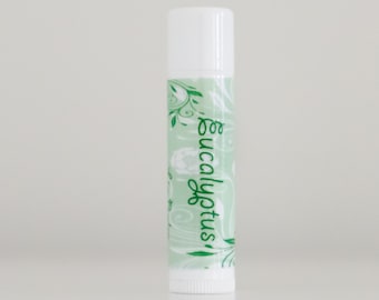 リップケア Eucalyptus Lip Balm 0.15 oz Eucalyptus Lip Balm, Herbal and All Natural Lip Balm, Say No to