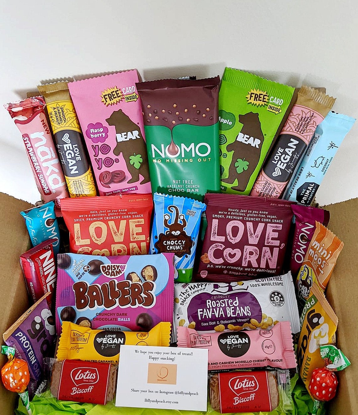 Big Vegan Snack Box 20 Items Sweet Treats Savoury Etsy