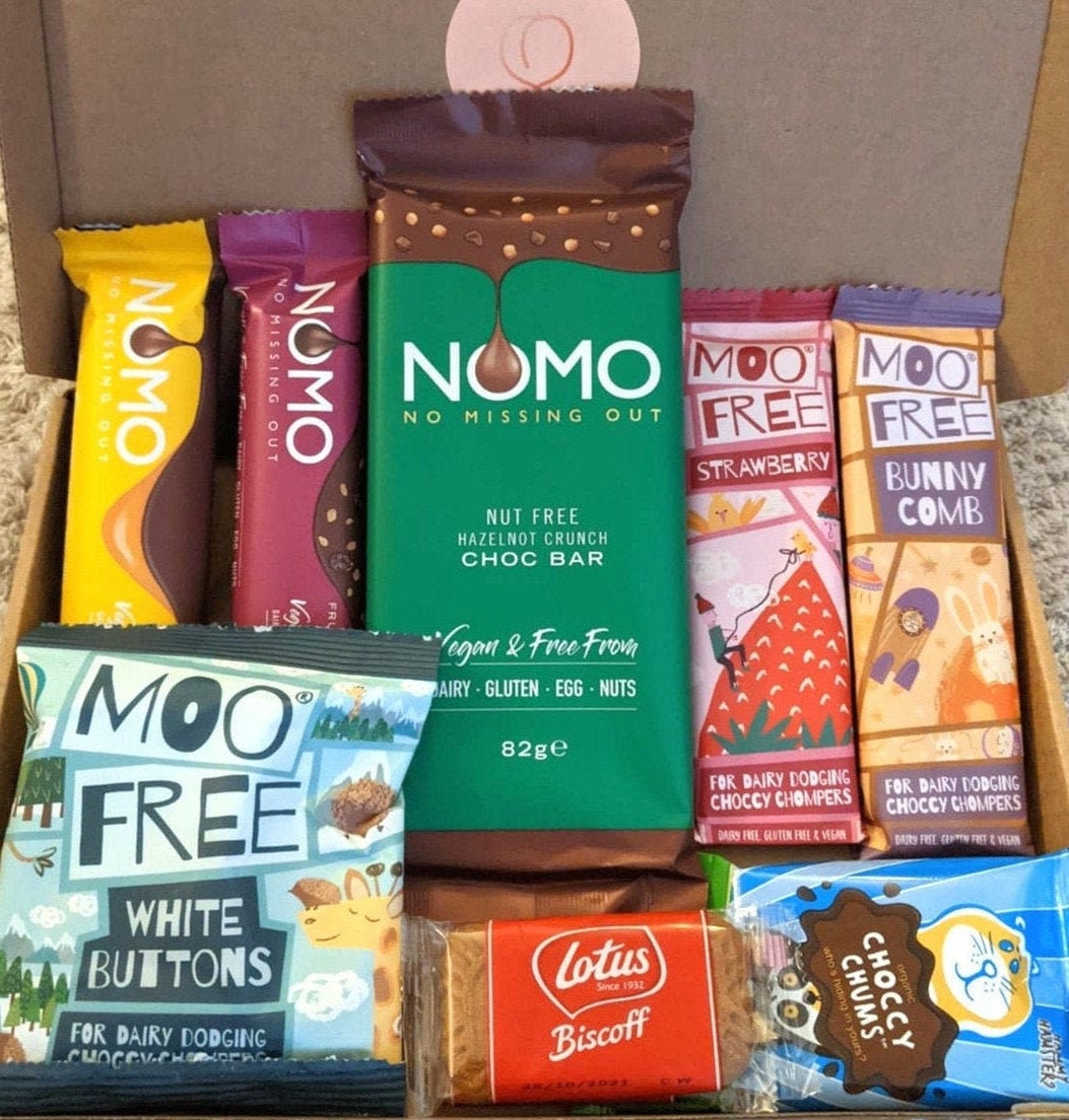 Vegan Chocolate Gift Box Letter Box Gift Tasty Dairy Free Etsy