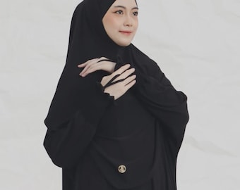 Jersey Abaya Khimar Set – Nursing-Friendly Islamic Prayer Dress