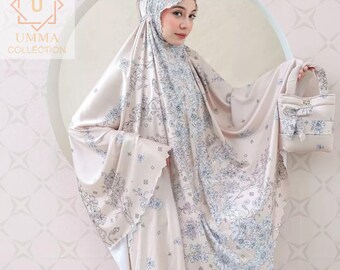 Silk Mukena Prayer Outfit with Bag