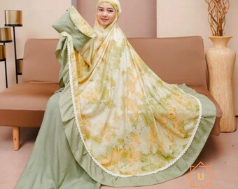 Rayon Muslim Prayer Set, Women's Travel Mukena