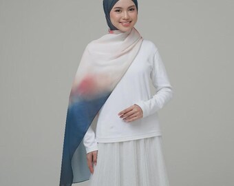 Kalasirs Gradient Pashmina Hijab – Ceruty Baby Doll Printed Rayon Aurea Flow
