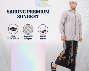 Sarong Rindang Babagaf Premium Dobby Songket / Sarong For Muslim