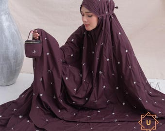 Mukena travel set , Soft Korean Parachute Islamic Prayer Set