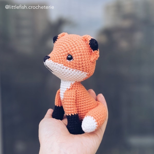 Patron au crochet Fox Amigurumi : Abricot le petit renard (anglais)