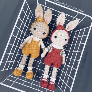 Bunny Amigurumi Crochet Pattern: Pit the Rabbit (English)