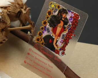 Frosted Transparent PVC Business Cards, Full Color Print, Custom Personalized Acrylic