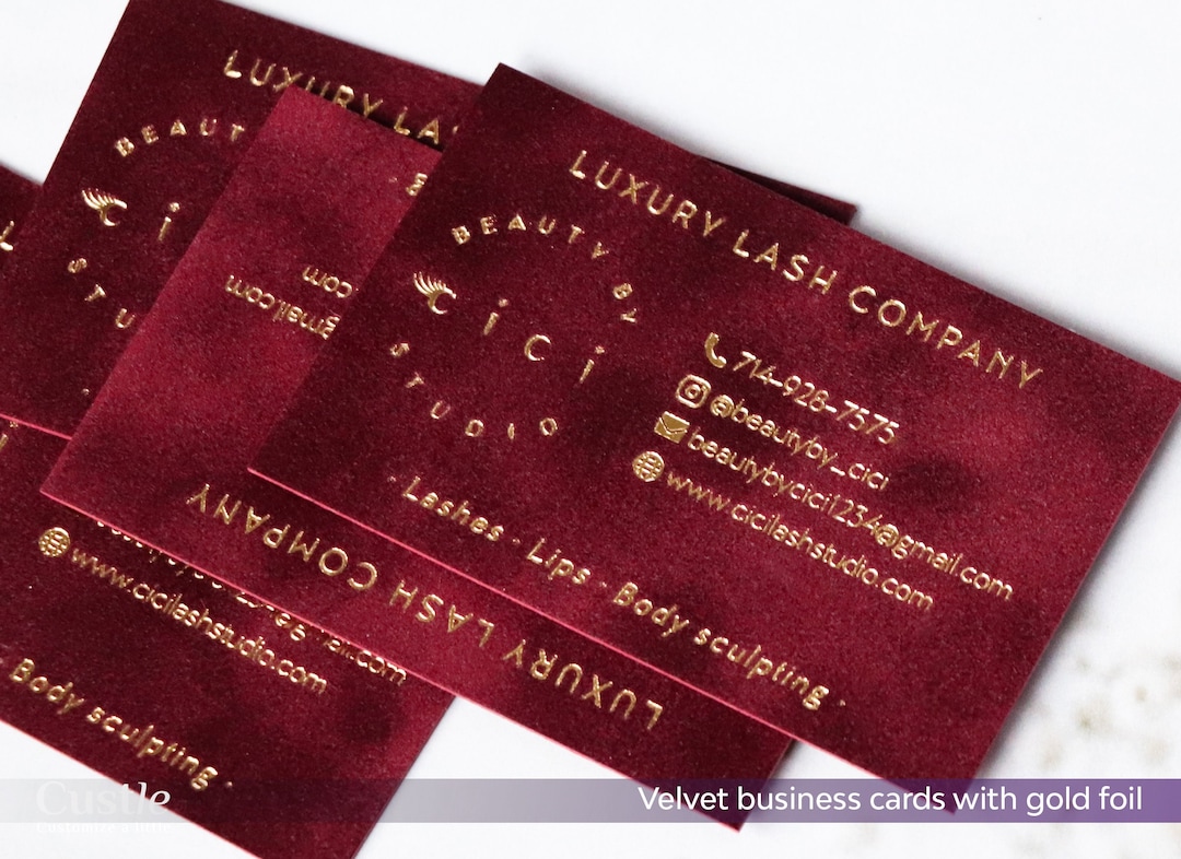 ◇LE MASQUE◇ Dough Compact Business Card Banknote Women’s Velvet Business Card Thick Multilayered. Foil Embossing