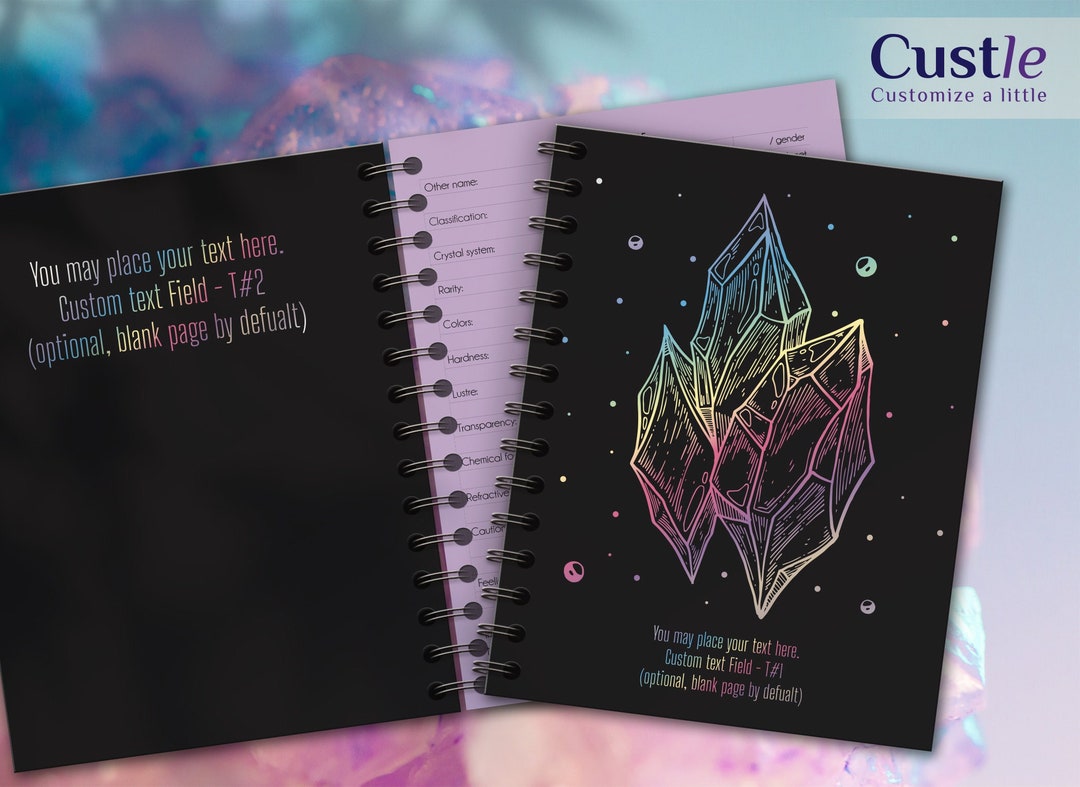 Crystal Notebook, Interactions With Minerals Agenda, Book of Shadows