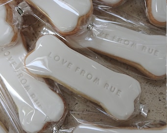 Wedding favours/Personalised Biscuit/Iced Biscuits/Biscuit Favours/Wedding Gift/Dog bone biscuit/Doggie theme favour/novelty biscuits