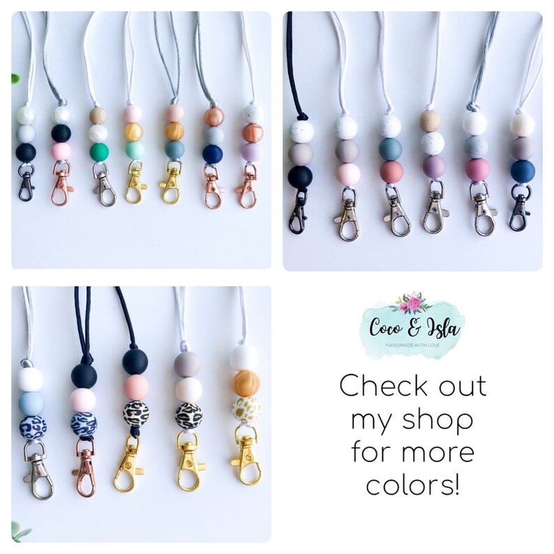 Silicone Beaded Face Mask Lanyard Face Mask Keeper With Breakaway Clasps Face Mask Chain Face Mask Lanyard With Clip