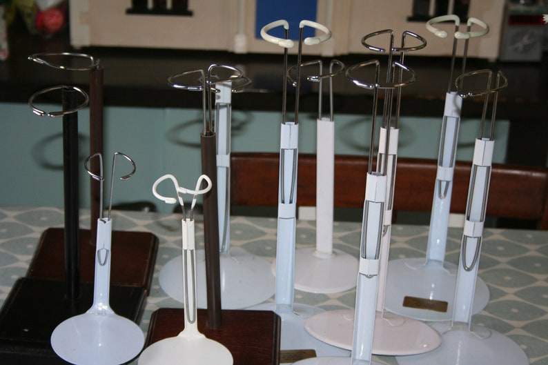 wooden doll stands