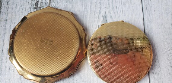 Vintage Stratton Compacts – Floral and Striped Designs, 1970s/80s View 3