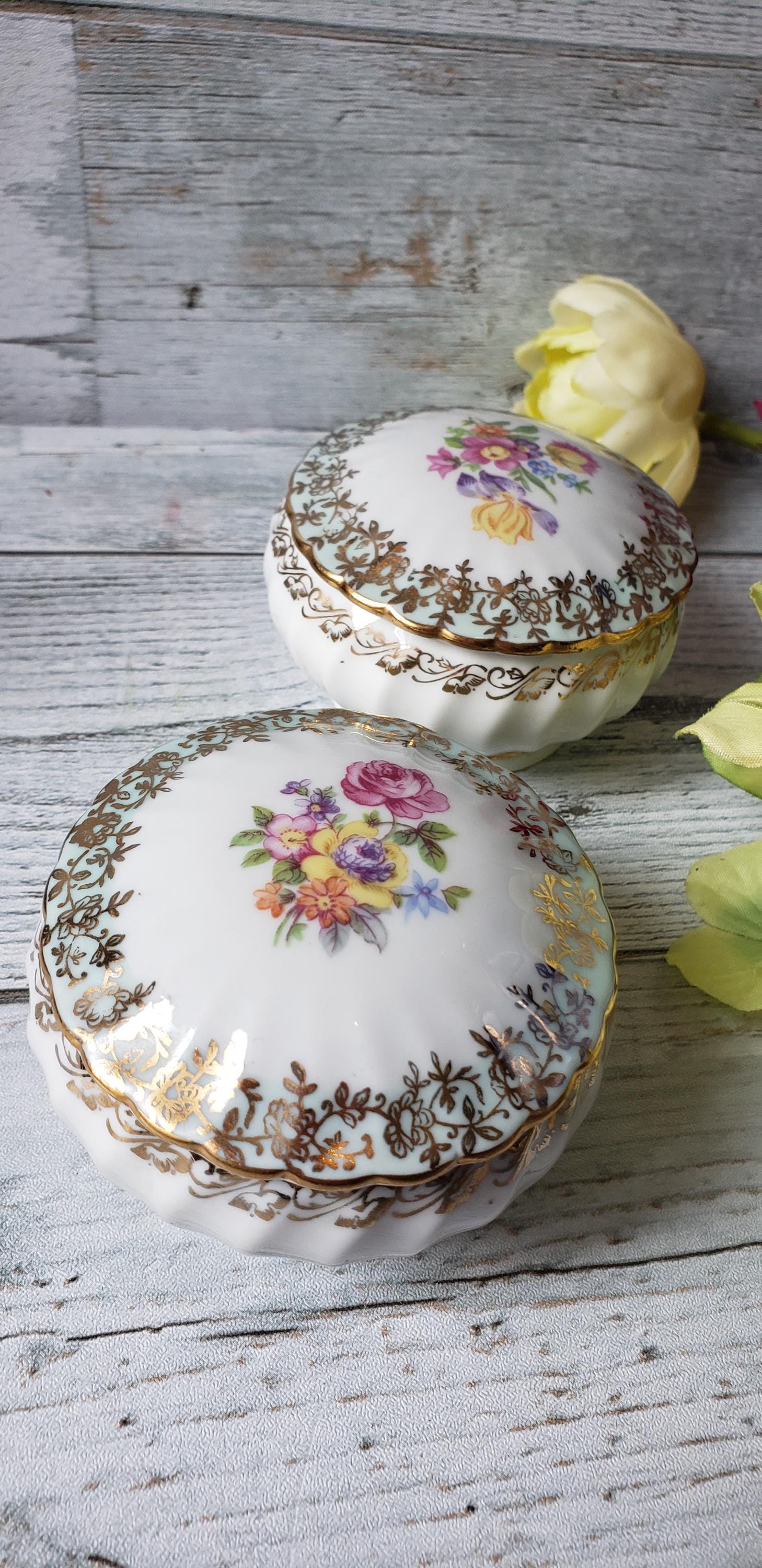Dresden Trinket ドレスデン葉型器 Dresden Trinket Box | eBay