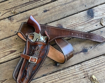 Tooled holster and belt