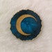 Gold Crescent Moon Resin Geode Coaster | Celestial Home Decor | Teacher Gifts | Housewarming Present | Galaxy Room Decor | Birthday Gift 