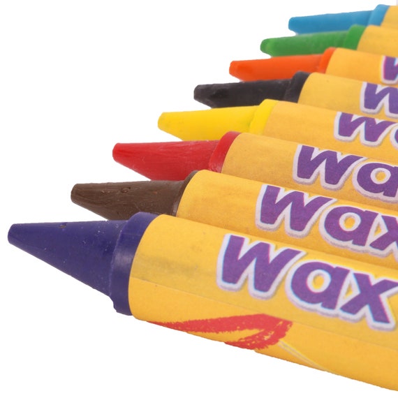 Jumbo Wax Crayons 8 Pack of Children's Chunky Colouring Crayons 