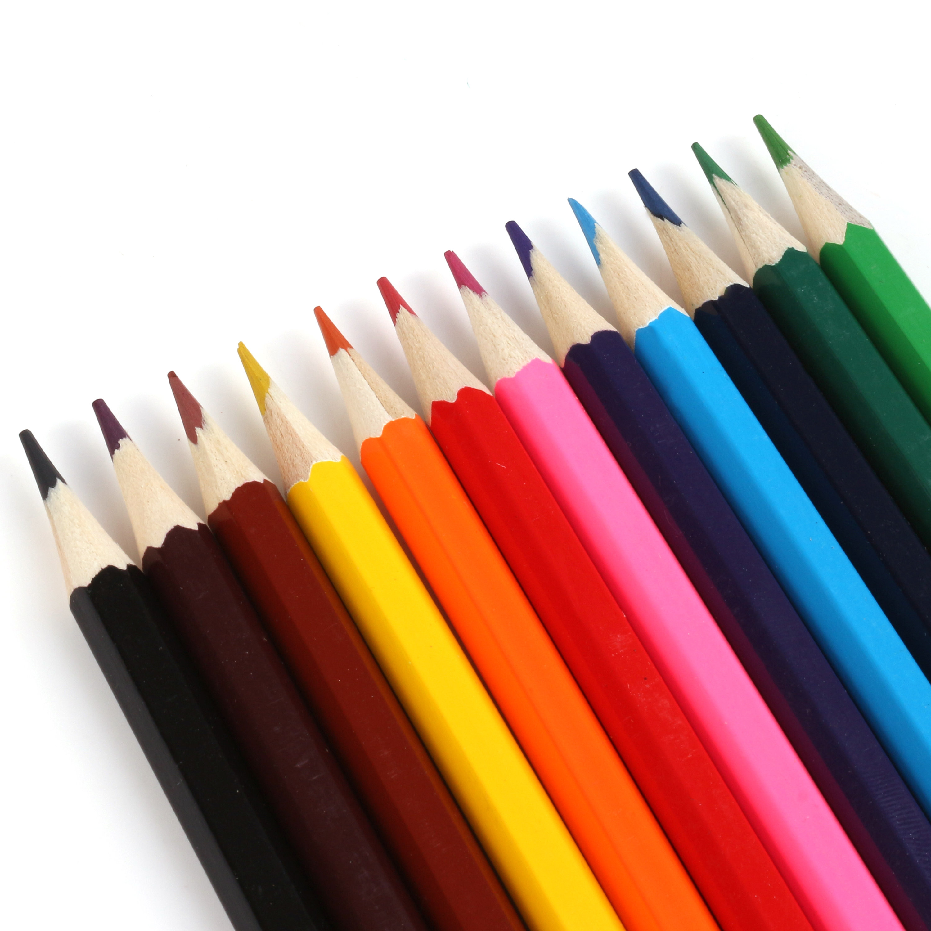 Set Of 12 Colouring Pencils Kids First Etsy