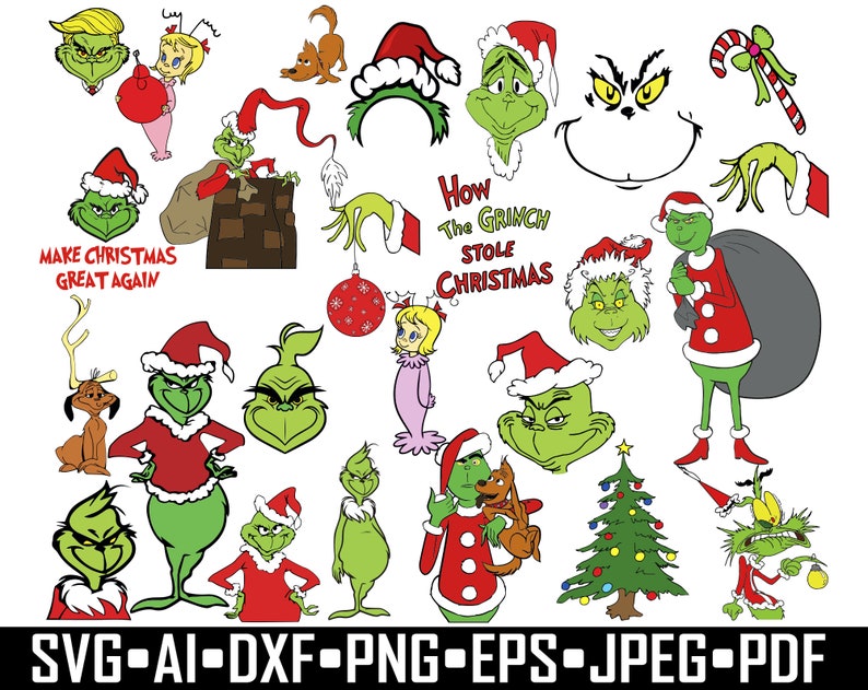 Download Grinch SVG Bundle / Grinch Clip Art / Cut Files fof Cricut ...