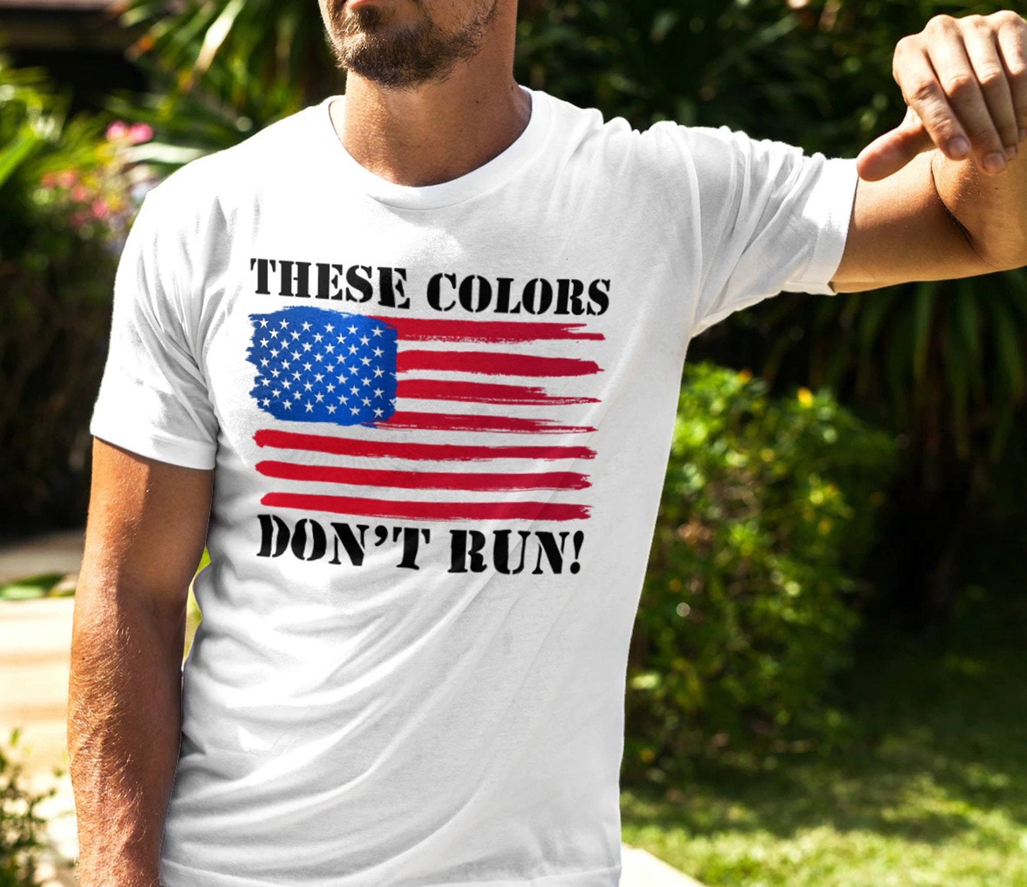 white american flag shirt