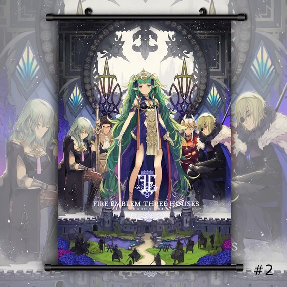 Three Houses Wall Scroll Poster Home Decor Collection 20*30cm Anime Fire Emblem