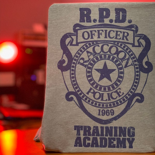 Resident Evil 2 Raccoon City Police R.P.D. T-shirt gebaseerd op Capcom-zombiegame