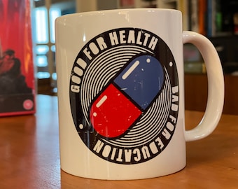 Good For Health Bad For Education Neo Tokyo - Coffee Cup Mug