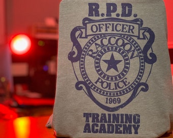 Resident Evil 2 Raccoon City Police R.P.D. T-Shirt Based on Capcom Zombie Game