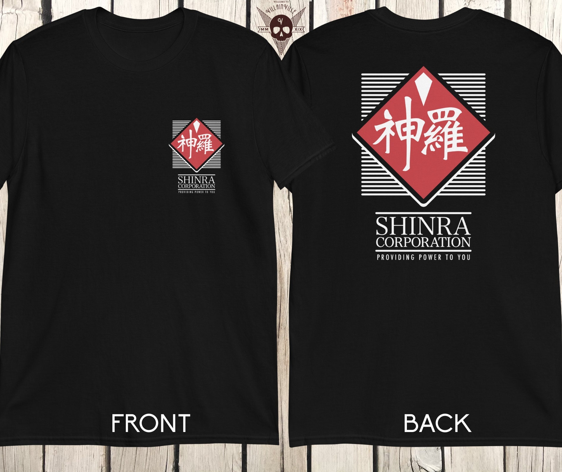 Shinra Corporation Double-print Dark Colours T-shirt - Etsy