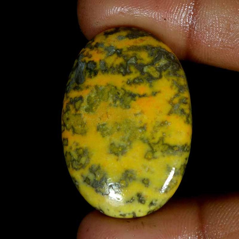 45.40Cts Bumble Bee Jasper genuine Bumble Bee cabochon,Design Super Quality Bumble gemstone,Jewelry Marking,Bumble bee 25x37x05MM.