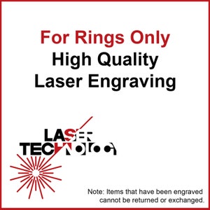 Bagues Gravure laser personnalisée de haute qualité pour bagues LSEGV024 image 1