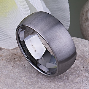 Wolframring 10 mm, Wolframring, Wolframring, 10mm Herrenring, Verlobungsring, Herrenring, Verlobungsring, Herrenring